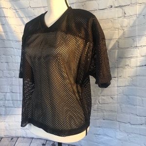 Black Football Jersey Layering Piece Street Style